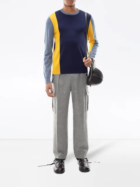 JW Anderson colour-block long-sleeve jumper