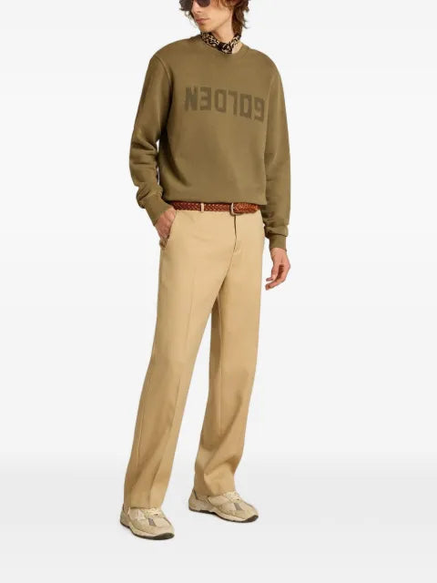 Golden Goose logo-print distressed sweatshirt