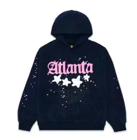 Sp5der Atlanta Hoodie Navy SS23