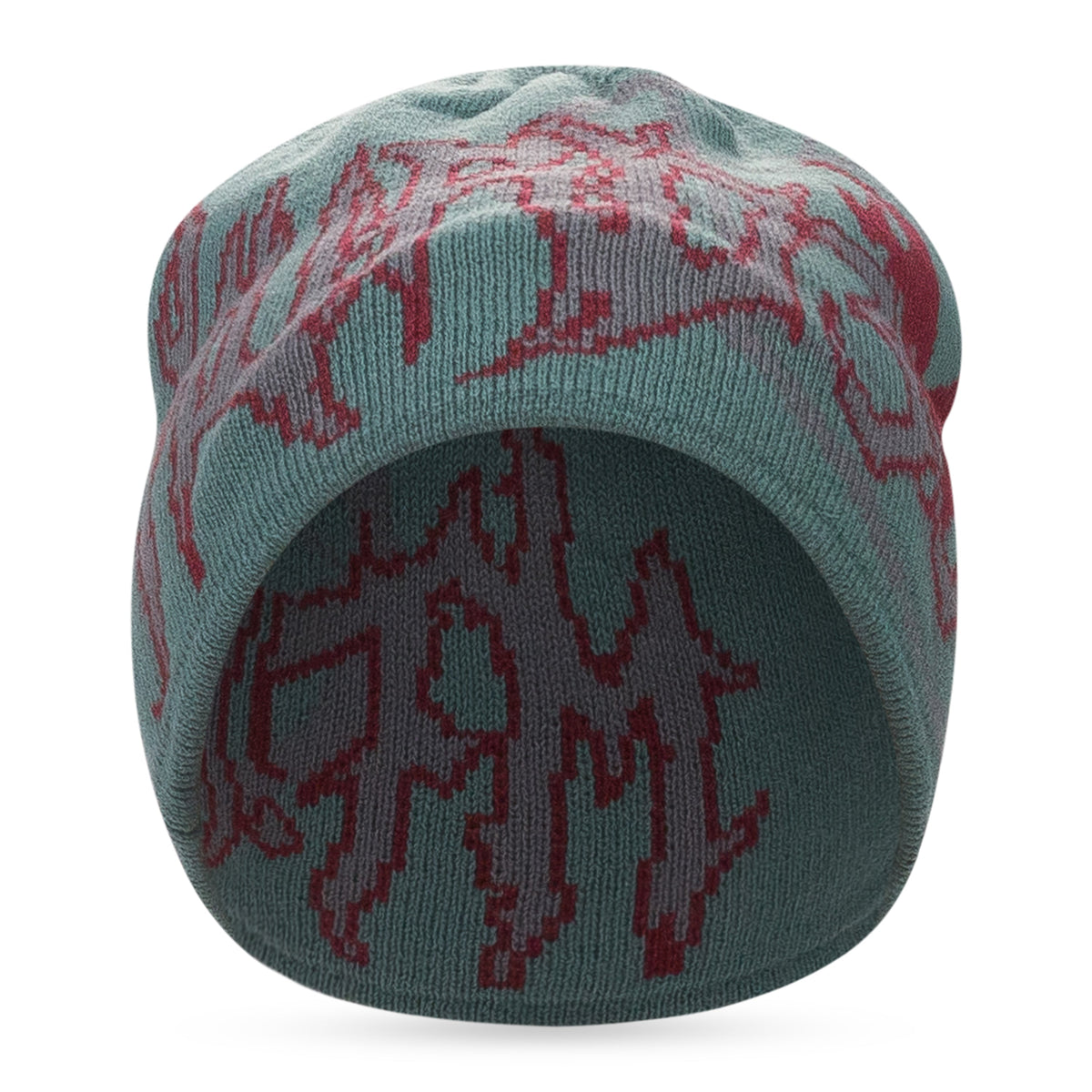 Green/Red Skully Beanie