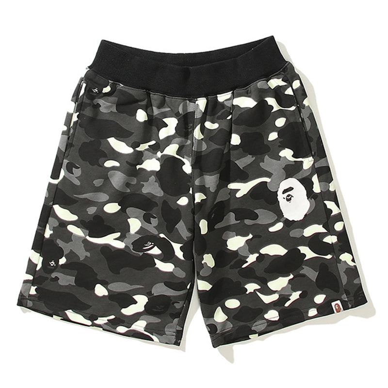 BAPE Glow Camo Ape Head Shorts