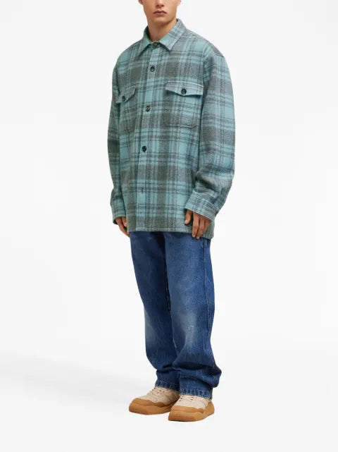 AMI Paris Maxi checked overshirt
