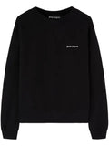 Palm Angels logo-embroidered cotton sweatshirt