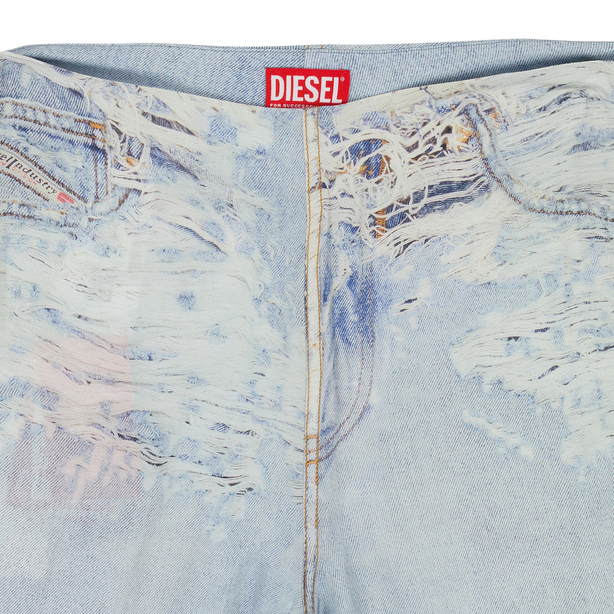 BLUE P-SARKY FLUID PRINTED TROUSERS