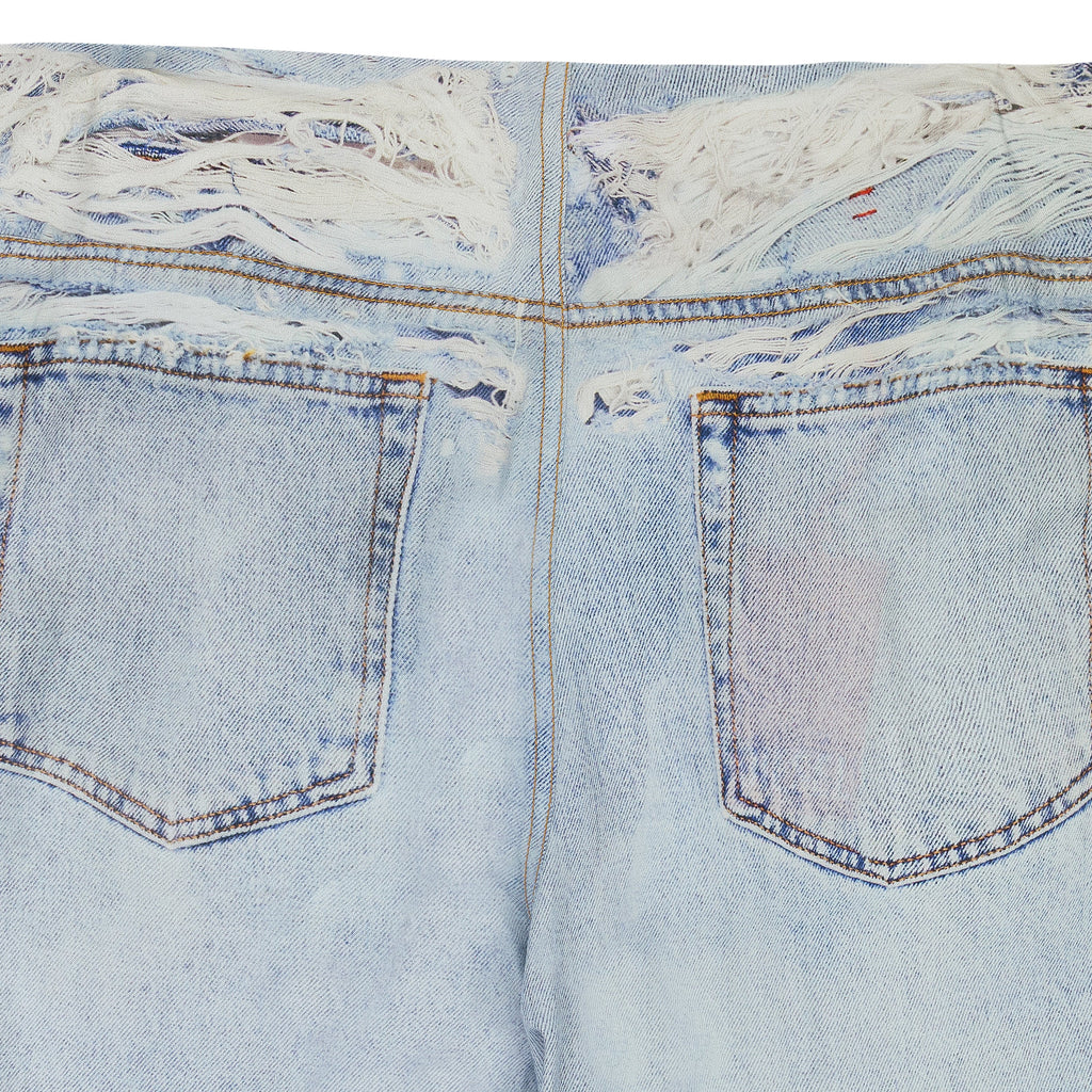 BLUE P-SARKY FLUID PRINTED TROUSERS