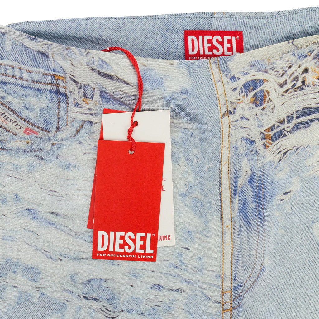 BLUE P-SARKY FLUID PRINTED TROUSERS