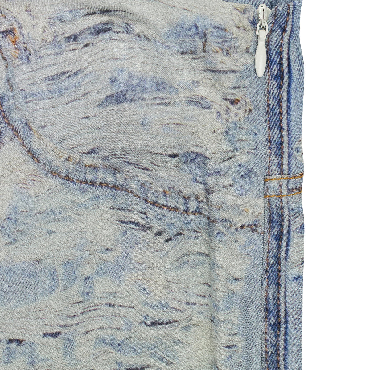 BLUE P-SARKY FLUID PRINTED TROUSERS