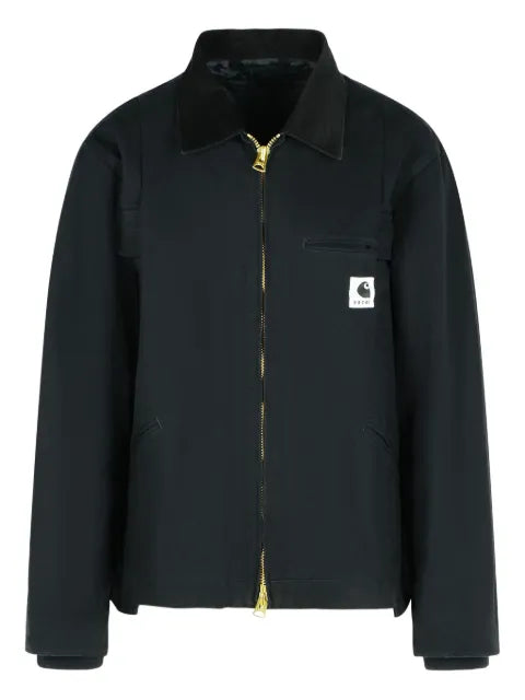sacai corduroy-collar jacket