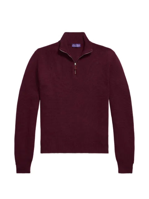 Ralph Lauren Purple Label Birdseye quarter-zip sweater