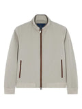 Paul & Shark Typhoon Re-4X4 suede-details bomber jacket