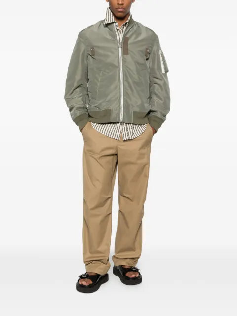 sacai zip bomber jacket