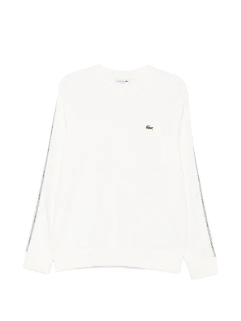 Lacoste stripe band fleece sweatshirt
