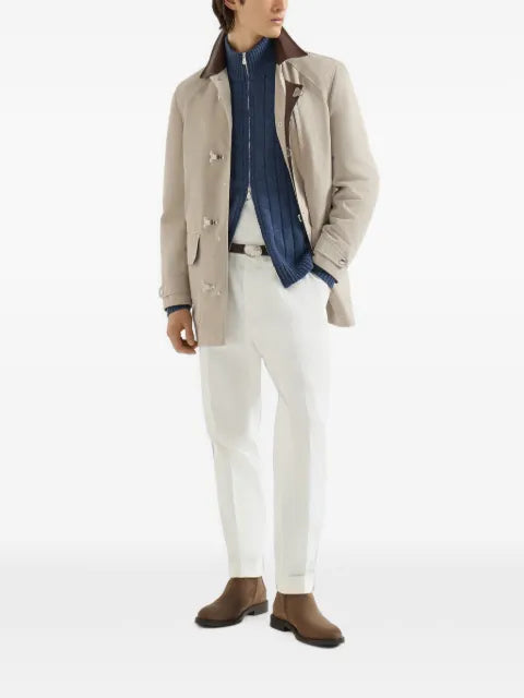 Brunello Cucinelli cashmere ribbed cardigan with zip