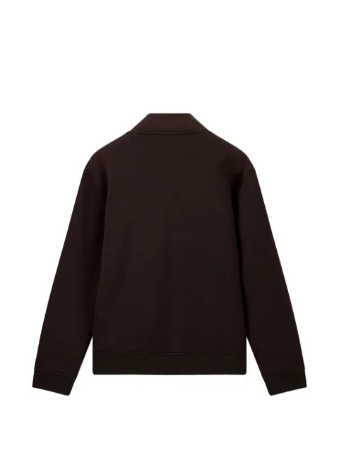 Emporio Armani logo-plaque zip-up sweatshirt