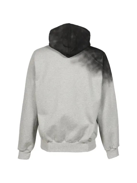 Doublet twister exhaust-stained graphic-print hoodie