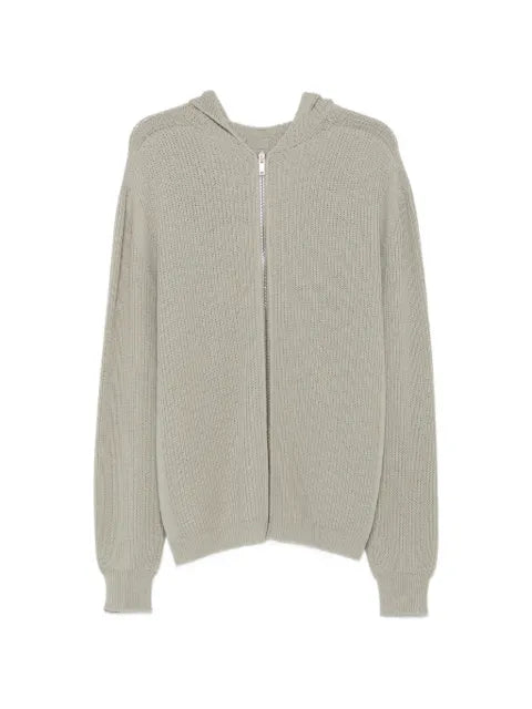 Rick Owens ribbed-knit zip-up cardigan
