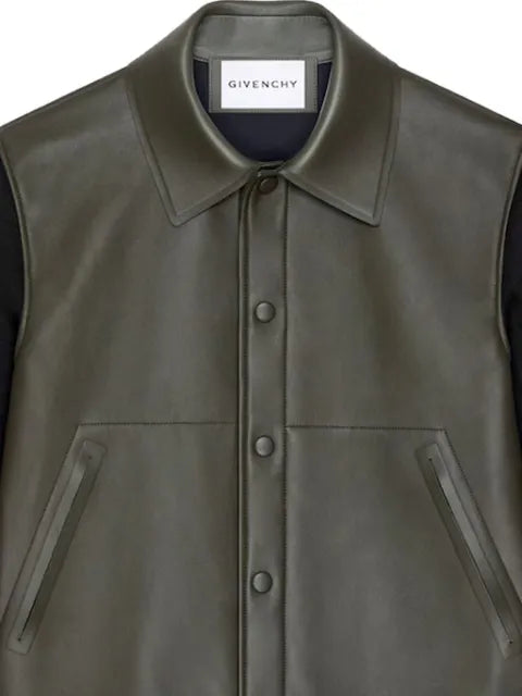 Givenchy mix material blouson with Givenchy Paris patch