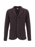 Eleventy knit patch-pocket blazer