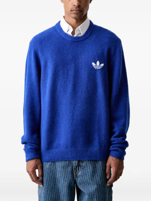 adidas Trefoil essentials logo knit sweater