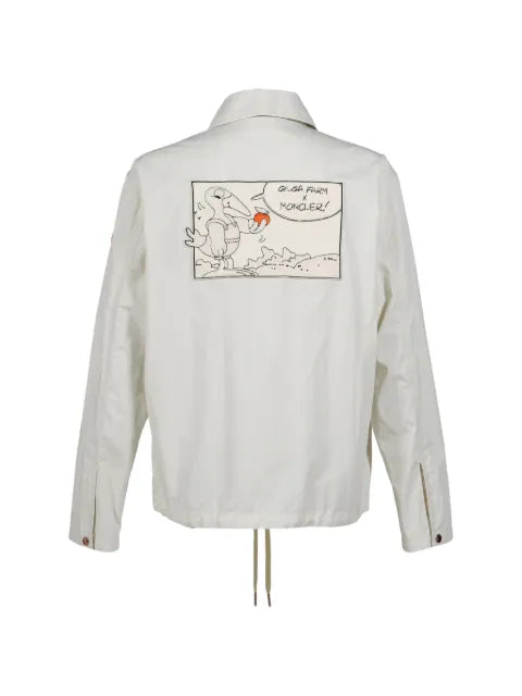 Moncler x Gilga Farm by Donald Glover Satsuma graphic-patch shirt jacket