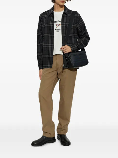 Burberry Check wool cashmere overshirt