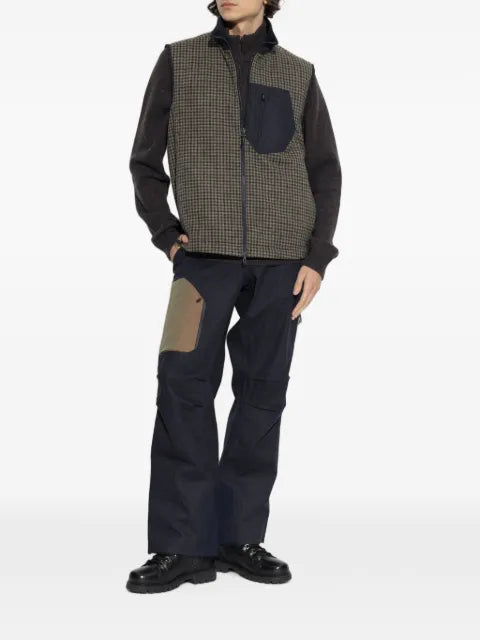 Sease reversible houndstooth-pattern gilet