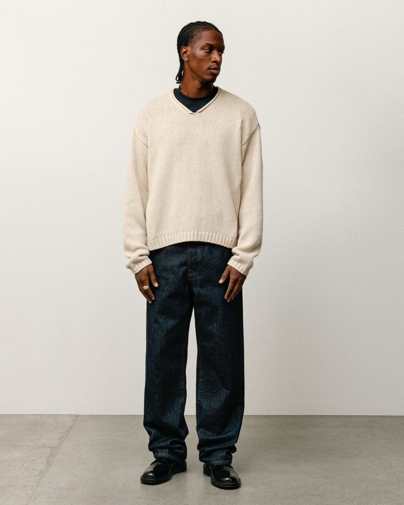 ROLL V NECK SWEATER