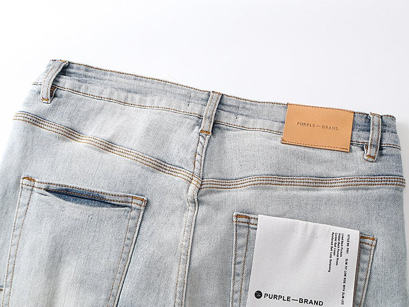Purple Brand Light Blue Washed Denim Jeans