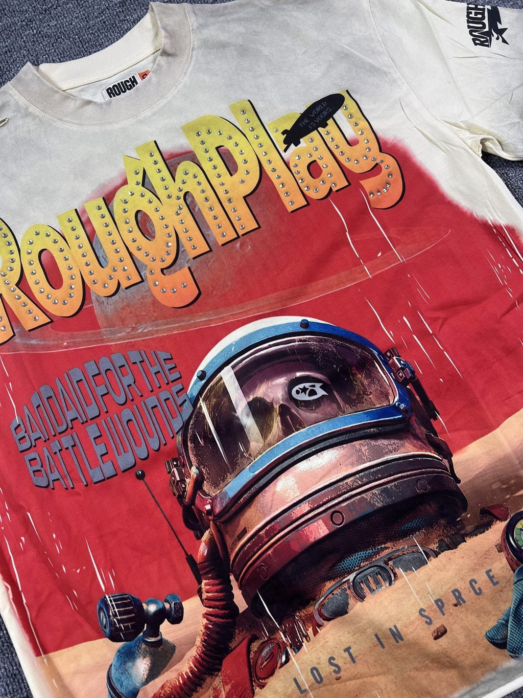 Rough Play Astronaut Graphic Short-Sleeve T-Shirt