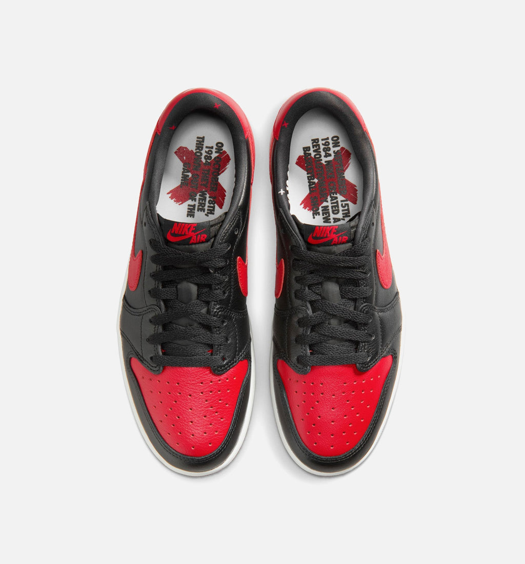 Air Jordan 1 Retro Low OG Banned Men's Lifestyle Shoes - Black / Varsity Red / Summit White