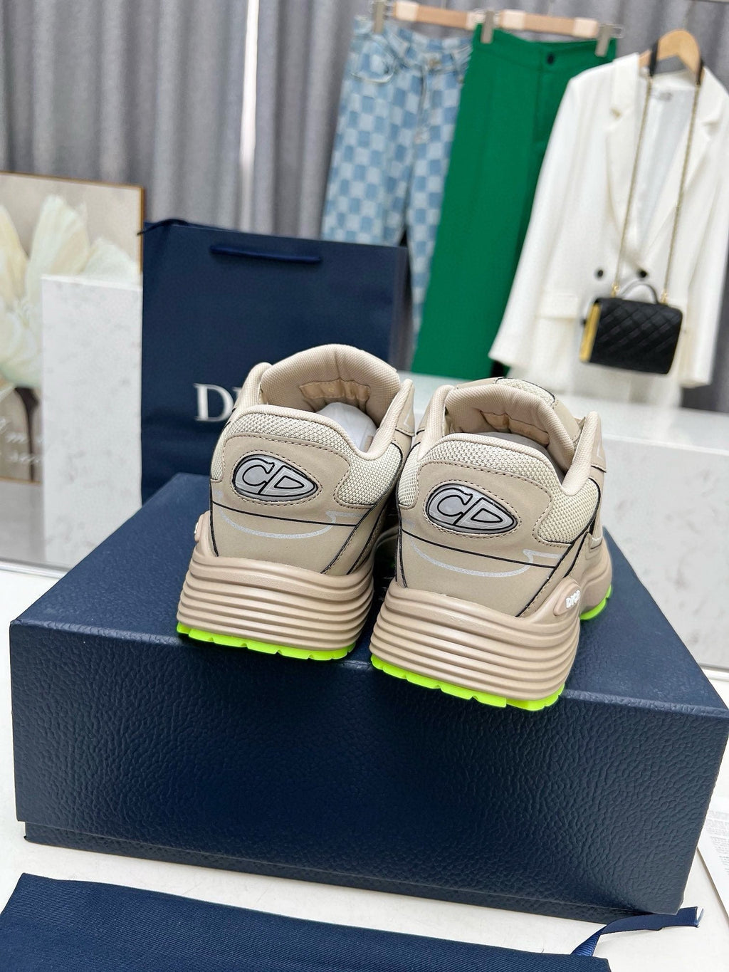 Dior B30 Unisex Mesh and Leather Sneakers