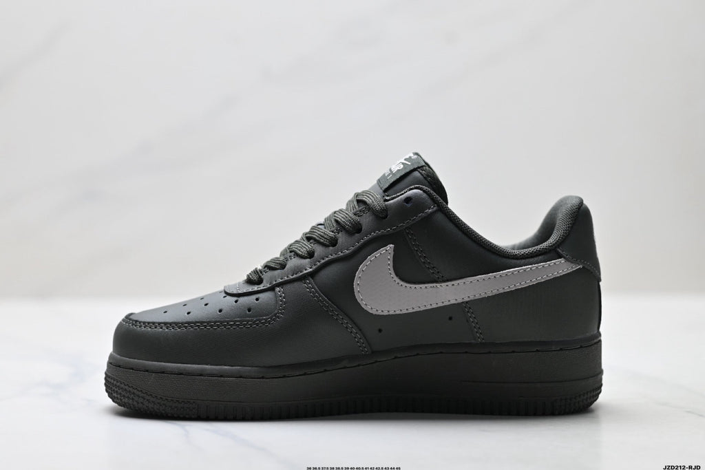 Nike Air Force 1 Low Charcoal Gray Unisex Sneakers Style 18