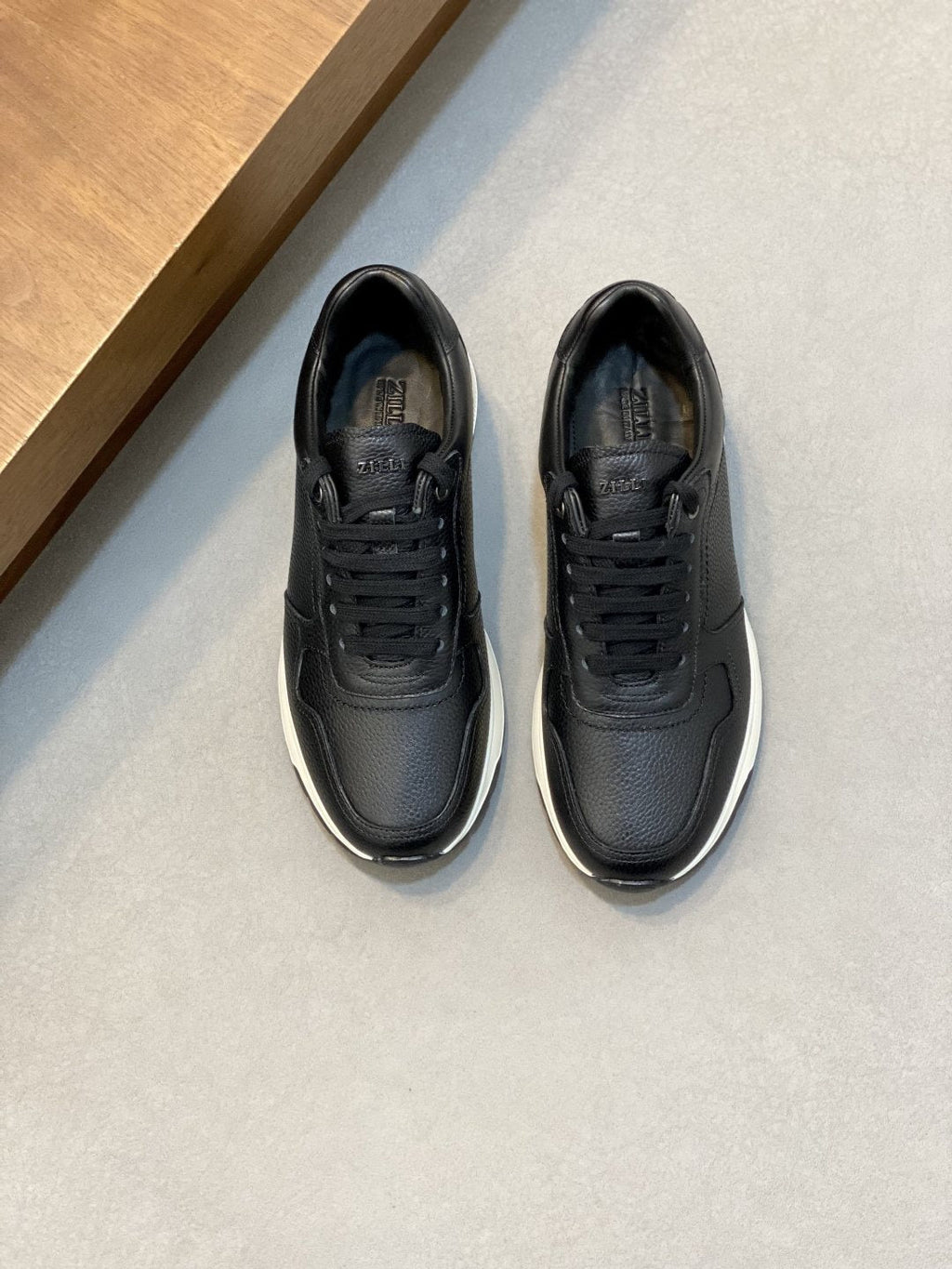 Zilli Men's Stitched Leather Sneakers