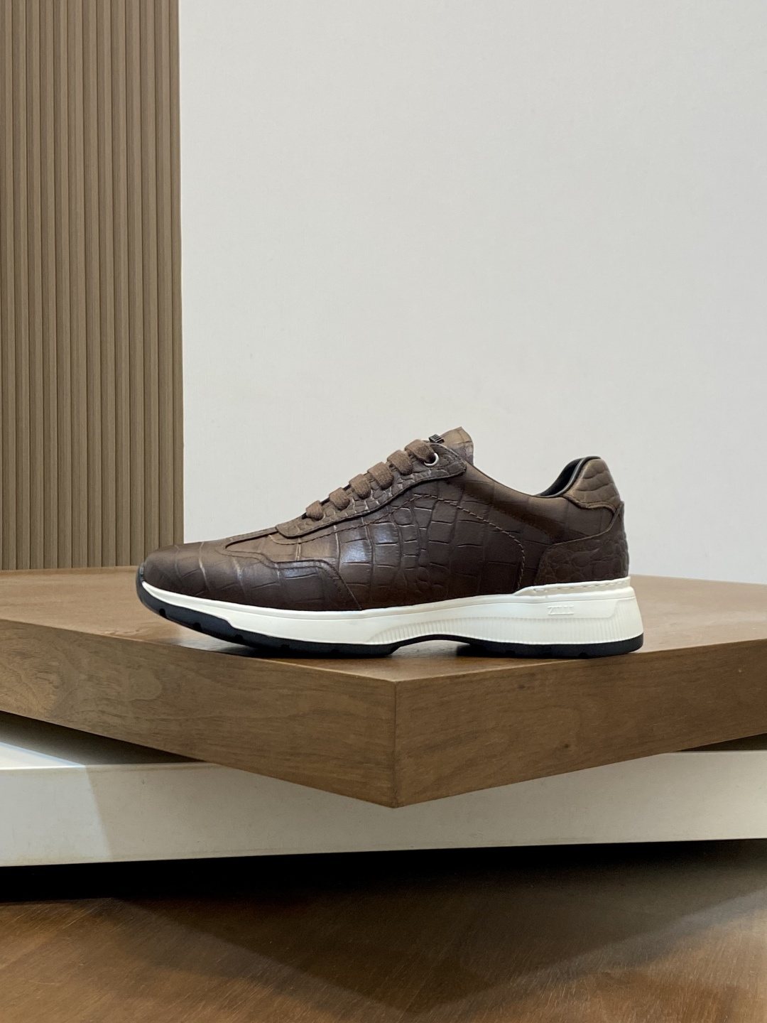 Zilli Men's Stitched Leather Sneakers